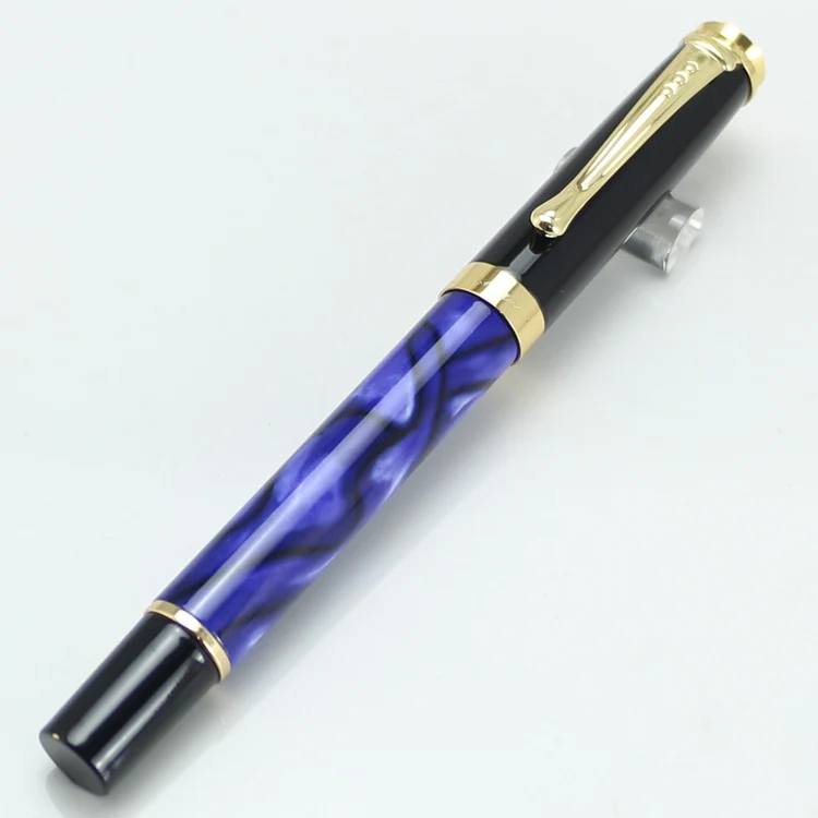Ручка перьевая JINHAO 500 с мраморным и золотым наконечником среднего размера