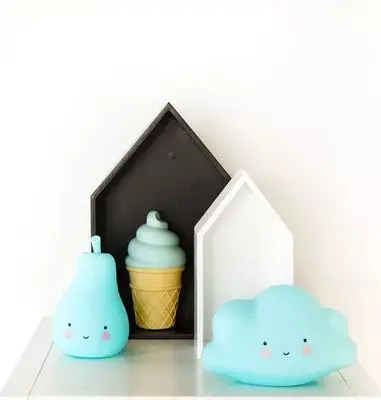 Ice Cream Blue Облака, месяц звезды Солнце Новинка огни детская спальня люминесцентные игрушки декоративные огни для кормления Новинка лампа подарки - Цвет: Ice Cream Blue