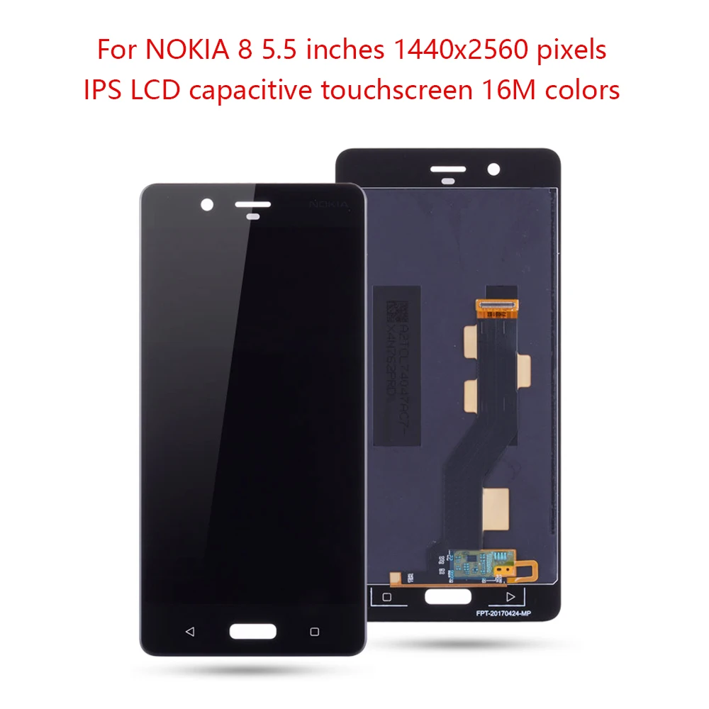 Оригинальный ЖК дисплей 5 3 &quotдля NOKIA 8 сменный с сенсорным экраном и дигитайзером