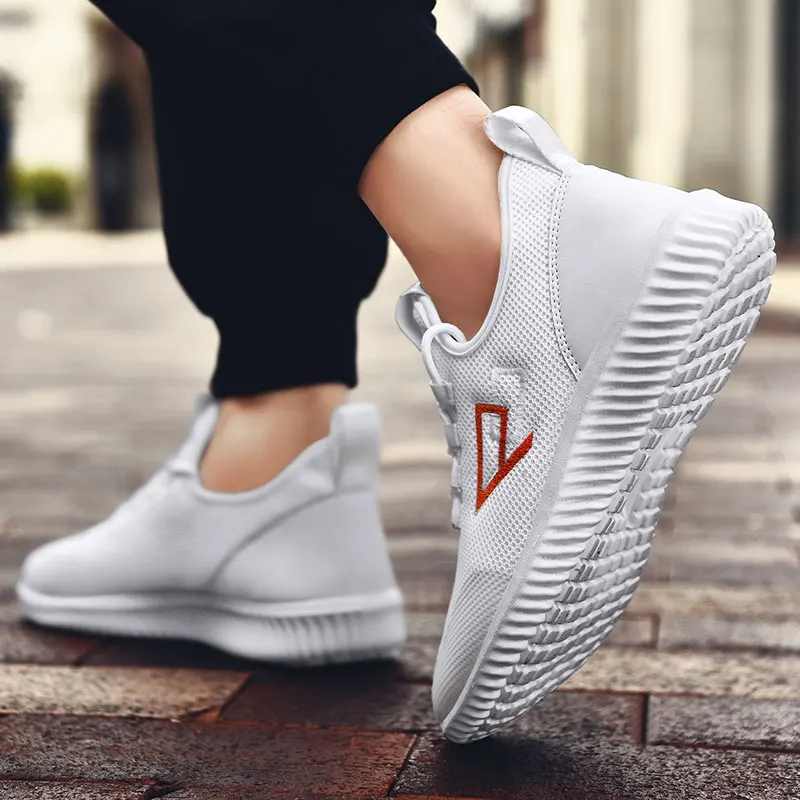 2019 Мужская обувь дышащая Летняя Сетка прогулочная легкая удобные мужские