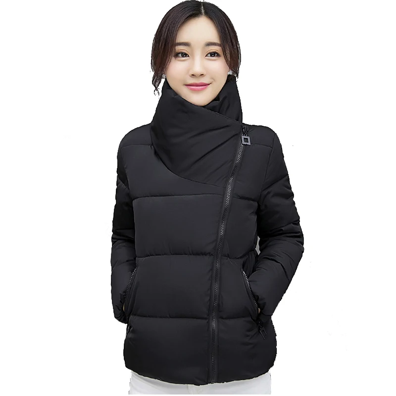 

Stand Collar Winter Jacket Women Solid Stylish Womens Basic Jackets Outwear Autumn Short Coat Jaqueta Feminina Inverno 2021 New
