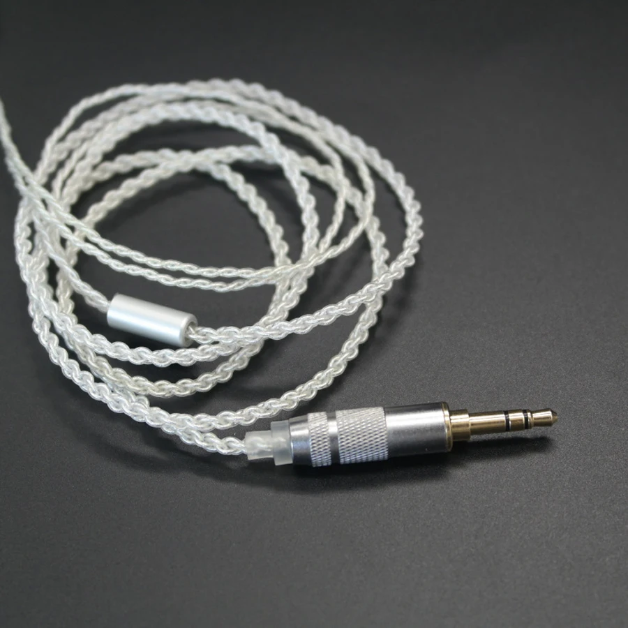 TD36 DIY кабель MMCX наушников сменный провод для Shure SE215 SE535 SE846 UE900 посеребренные линии