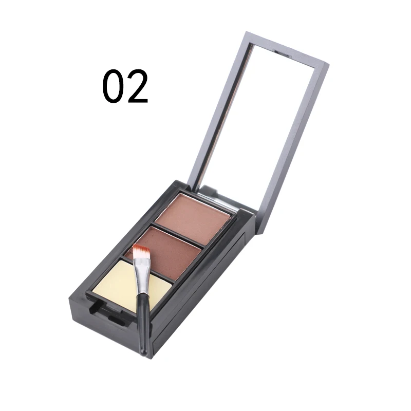 Menow Brand Colors Eyebrow with Brush Natural Three-Dimensional Waterproofing Make up Cosmetic Wholesale E15001