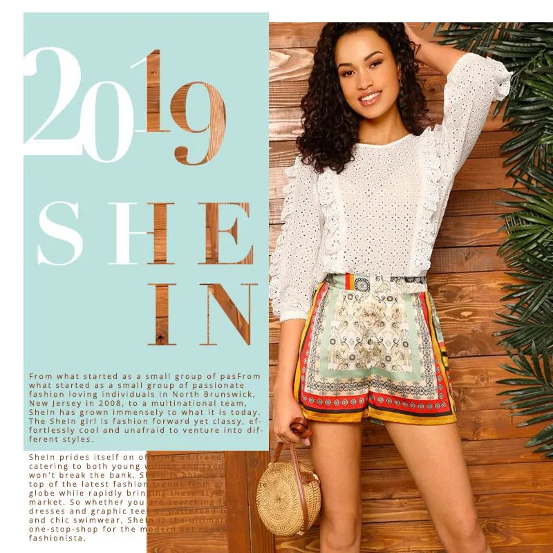SHEIN белая кружевная блузка с вырезом-замочной скважиной на спине, топ с рюшами, Женская Весенняя блузка с рукавом-фонариком, офисные женские топы и блузки в стиле бохо