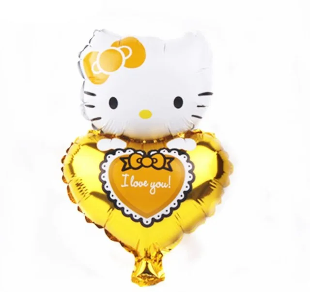 KUAWANLE 50 шт./лот Мини Hello Kitty воздушный шар для вечеринки с мультяшным рисунком KT