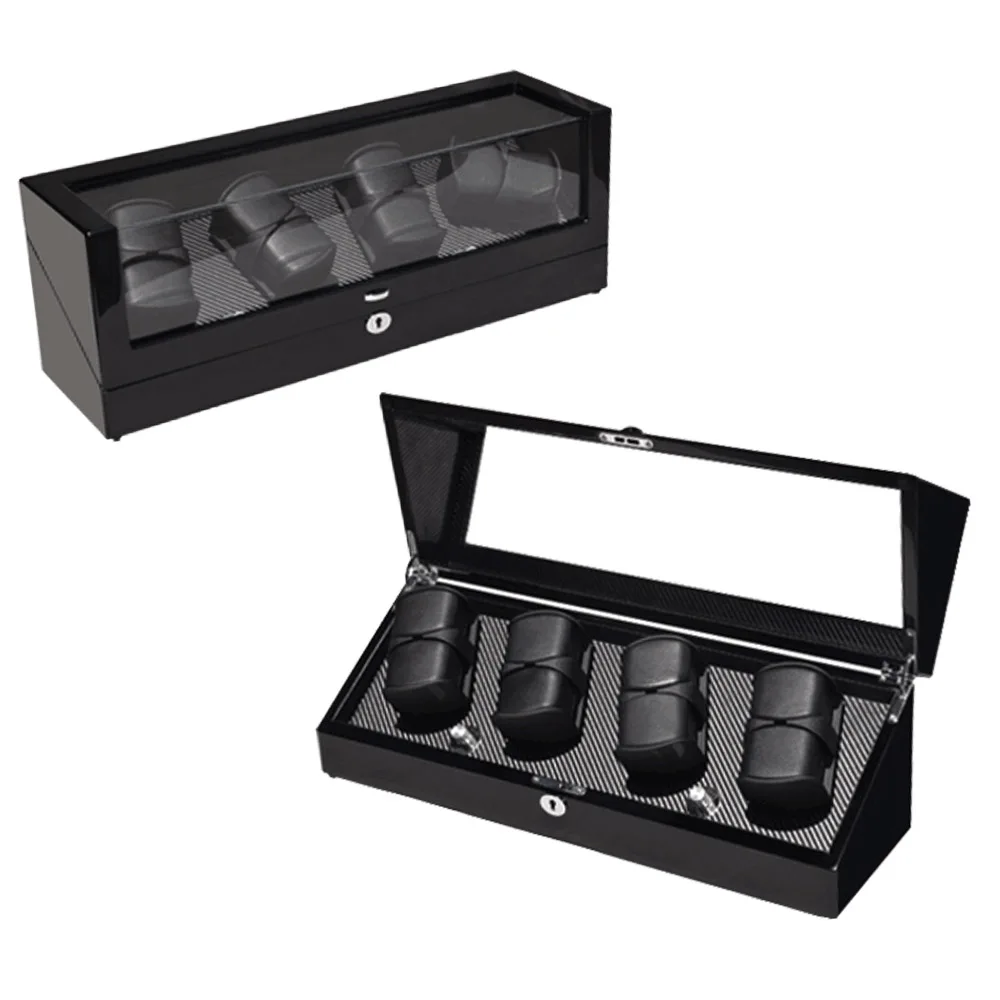 Индивидуальные 8 автоматические часы winder коробка с новой японский двигатель свет