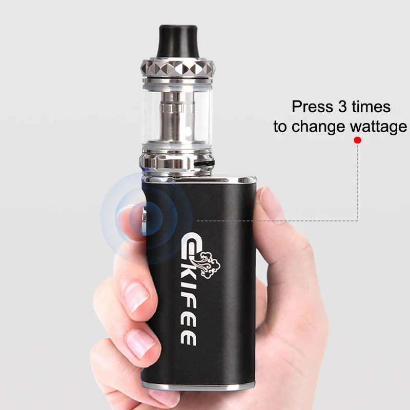 Ekifee 100 Вт Mod Starter наборы огромный дым 3 0 мл бак vape biukt в 2000 мАч батарея электронная