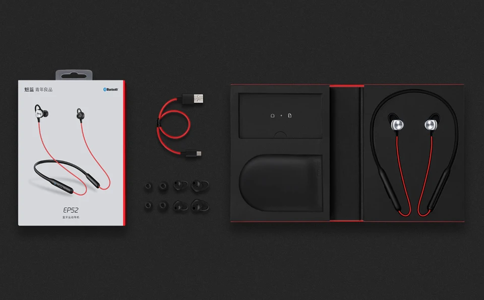 Meizu EP52/EP51 Беспроводной Bluetooth 4,1 спортивные наушники стерео гарнитура с микрофоном Поддержка Apt-X 8 играть час Водонепроницаемый IPX5