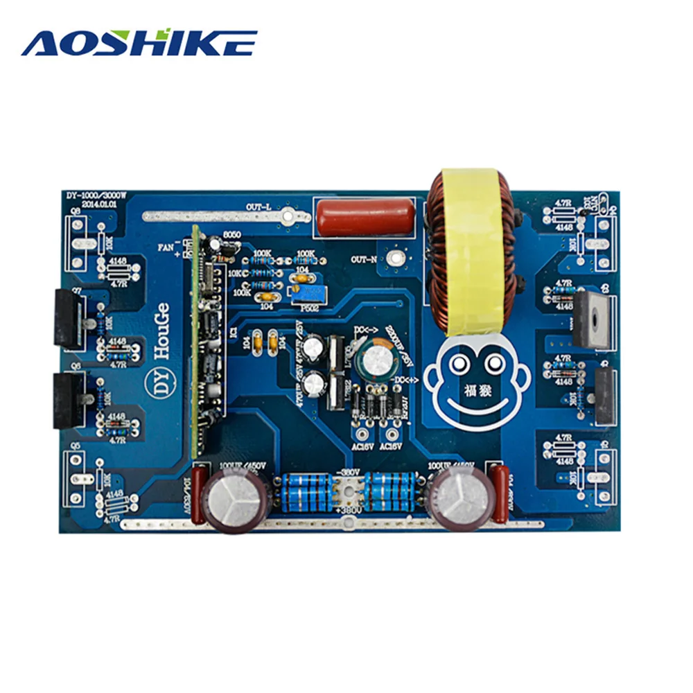 AOSHIKE 2000 Вт Чистая синусоида инверторный блок питания пост синусоида готовая Плата усилителя