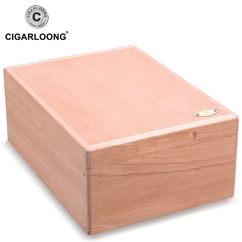 fit 50 CIGARLOONG коробка для сигар увлажняющая без краски коробка большой емкости испанский кедр Деревянный чехол для сигарет Humidor HH-1098n - Цвет: fit 50