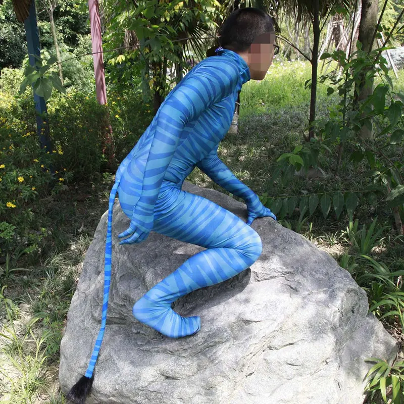 Для взрослых и детей; Аватар 2; Нави; карнавальный костюм; Zentai; боди; костюм; комбинезоны