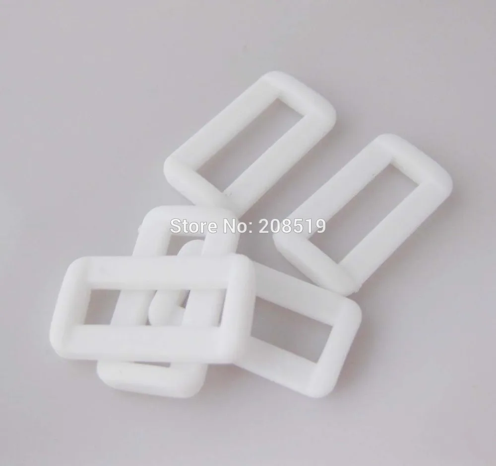 50pcs Adjustable Square Buckle 15mm/20mm/25mm/32mm/38mm/50mm White Plastic Buckles fitting Bags/garment/sewing supplies | Дом и сад