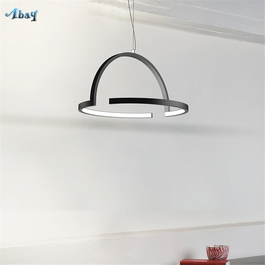 Современный комбинированный дизайнерский подвесной светильник с кольцом