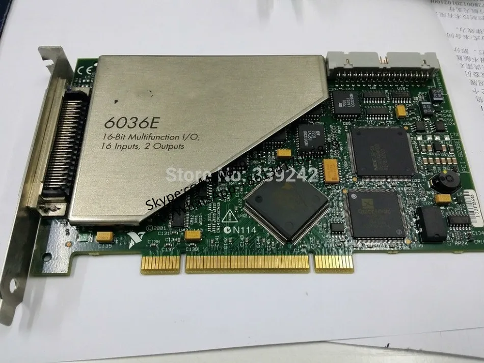 PCI-6036E National Instruments NI DAQ Card 16 bit аналоговый вход многофункциональная карта |