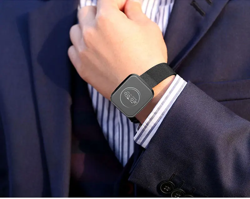 VERYFiTEK L18 бизнес металлический ремешок Смарт часы кровяное давление монитор сердечного ритма фитнес Trakcer для мужчин и женщин Смарт часы Прямая поставка