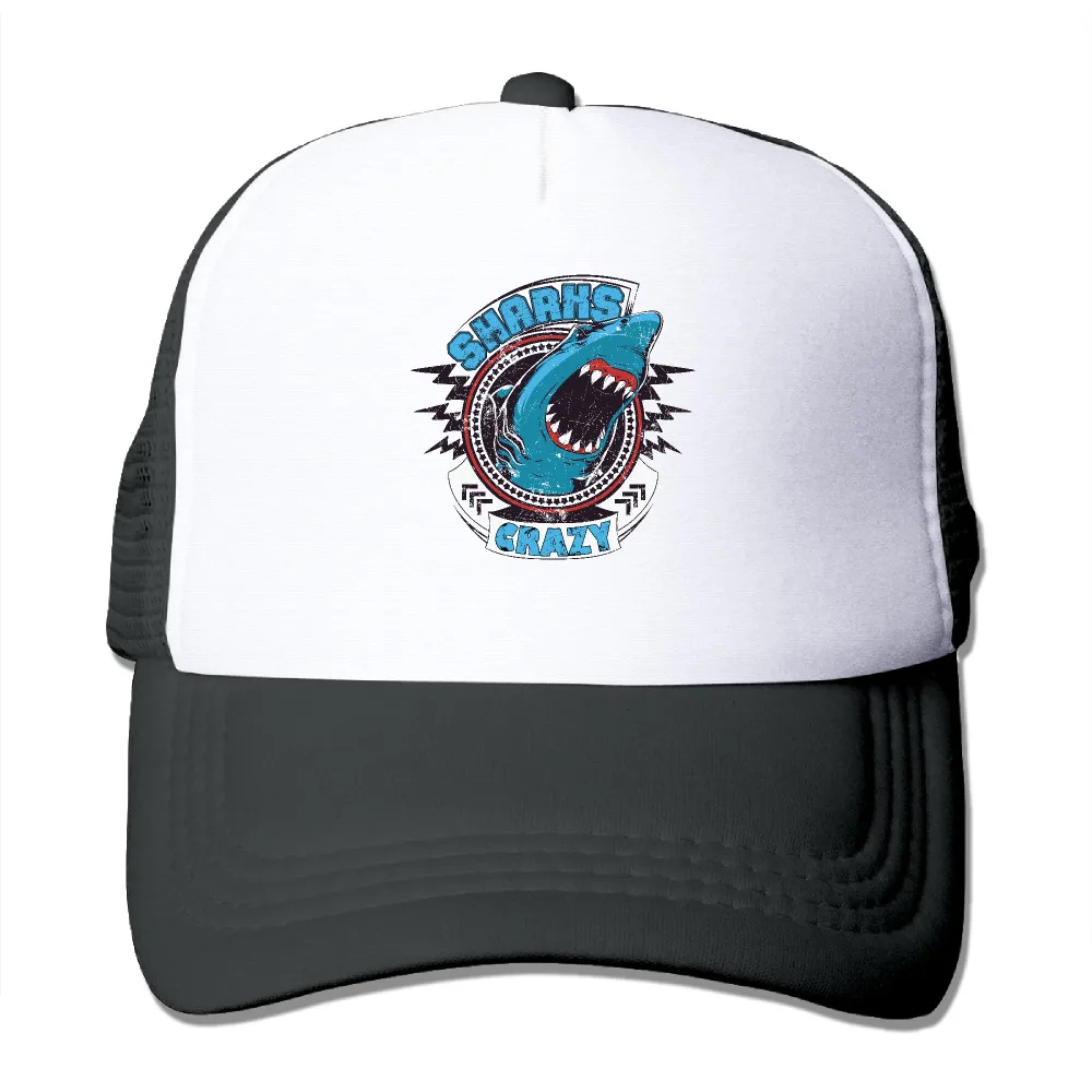 Унисекс безумно Милая Акула сетки Дальнобойщик snapback шляпу Бейсбол Кепки |