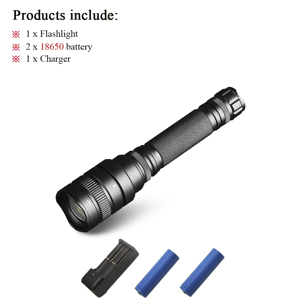 led Flashlight B Xhp50, фонарь для охоты, фонарь xhp50, мощный светодиодный фонарик, 18650 перезаряжаемый, для кемпинга, светодиодный фонарь, лампе, фонарь e - Испускаемый цвет: led Flashlight B