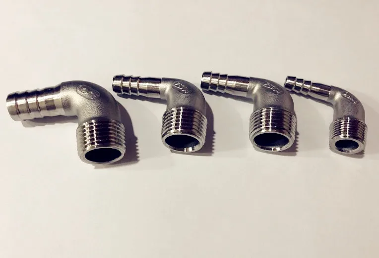 Бесплатная доставка водоворот 1/2 &quot(DN15) 90 градусов шланг фитинг из нержавеющей