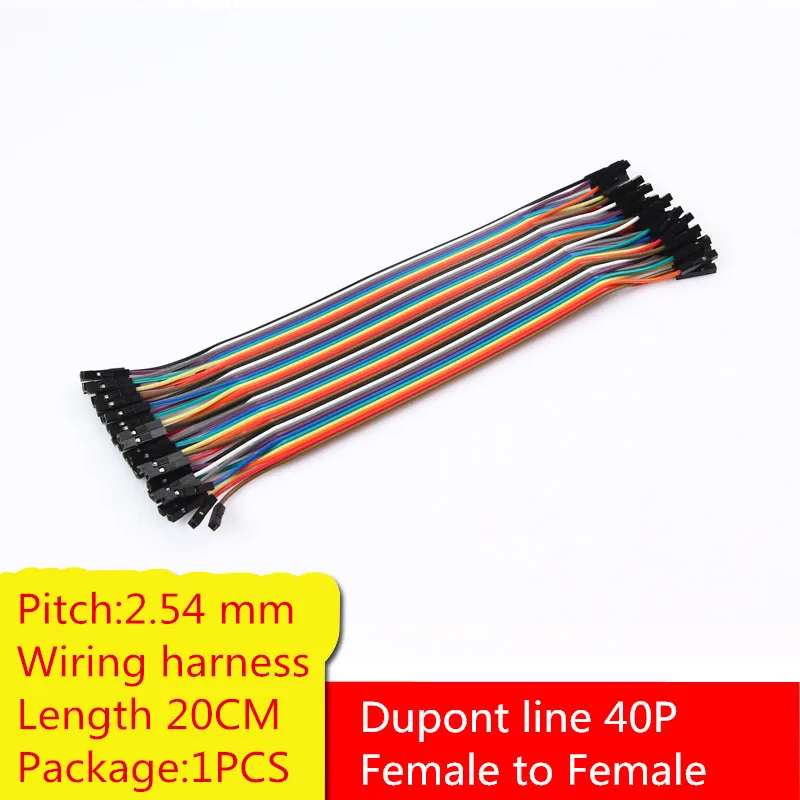 1 шт. YT2041 Dupont line 40P Гибкий плоский кабель Радужный 2 54 мм длина проводов от Мама до