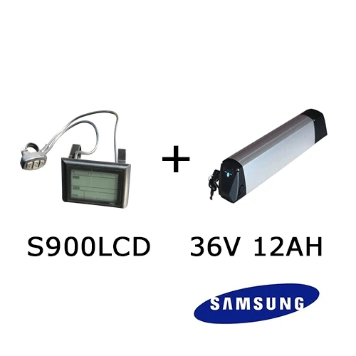 12Ah S900LCD 350 W набор преобразования для электрического велосипеда 2" 26" 700C комплект велосипедных двигателей с 36 V 10Ah 12Ah электрический велосипедный аккумулятор bicicleta electrica - Цвет: 12Ah S900LCD