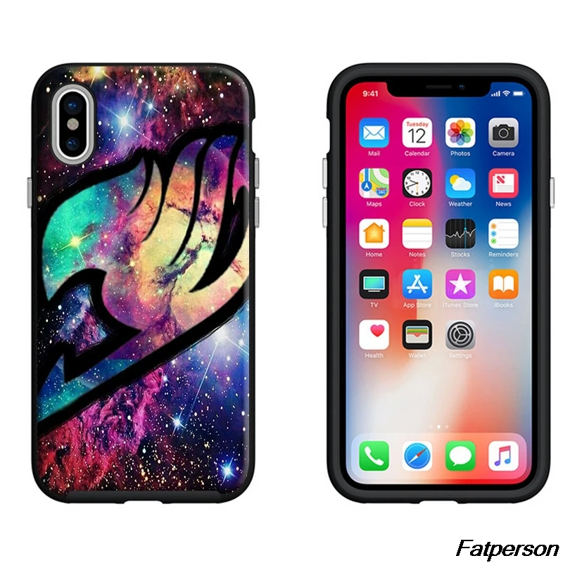 Феи Хвост Черный Мягкий Силиконовый ТПУ чехол для телефона Apple iPhone X10 8plus 7 7plus 6s 6plus