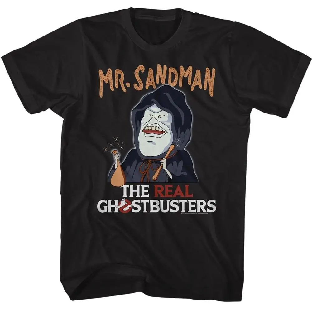 Настоящие Охотники за привидениями MR. SANDMAN черная взрослая футболка с коротким
