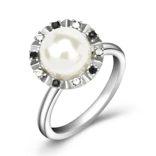 Свадебные кольца с белым жемчугом|pearl ring|wedding ringsring wedding