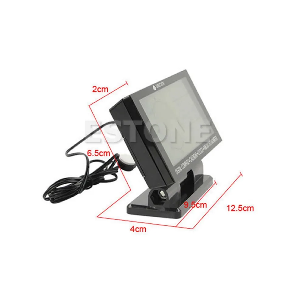 2017 Автомобильный цифровой компас с функцией календаря часы термометр светящийся