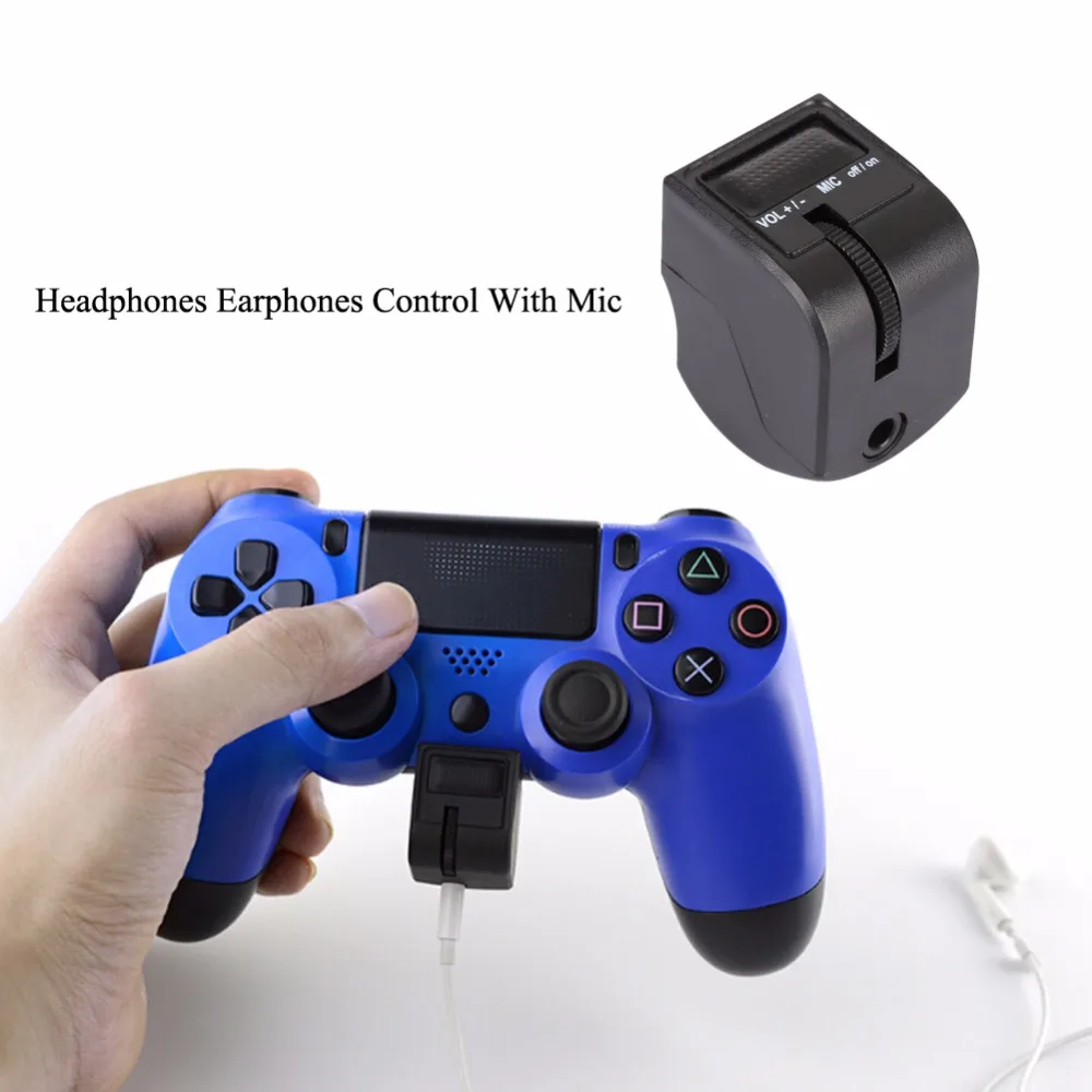 Для наушников Sony Dualshock 4 Управление наушниками с микрофоном для контроллера PS4