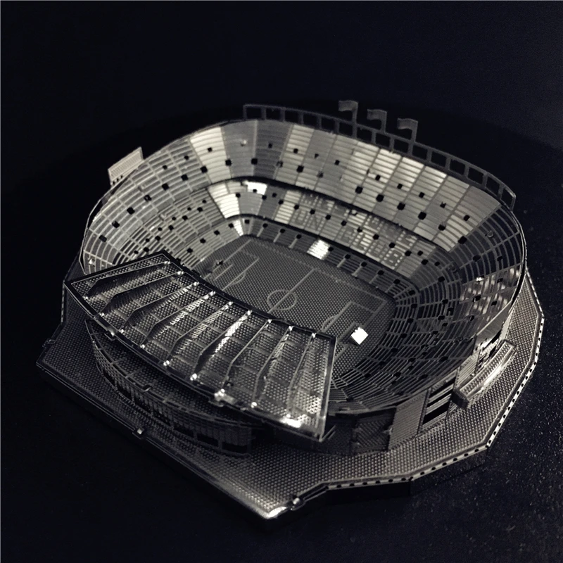3D металлическая модель, набор 1:3500, Сборная модель для стадиона CAMP NOU, DIY, 3D лазерная резка, модель, головоломка, игрушки для взрослых
