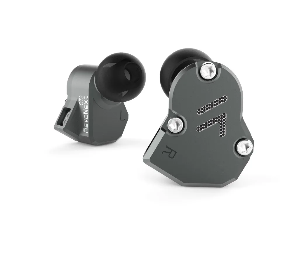 Новейшая гибридная технология Revonext QT2 2DD + 1BA наушники HIFI Bass Monito для бега