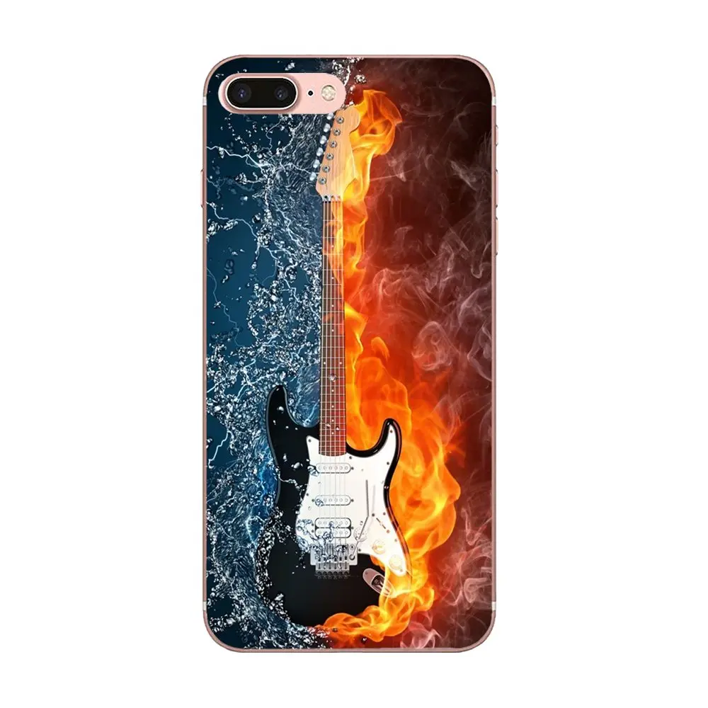 Крутой Чехол для мобильного телефона из ТПУ бас-гитары Galaxy A3 A5 A7 A8 A9 A9S On5 On7 Plus Pro Star