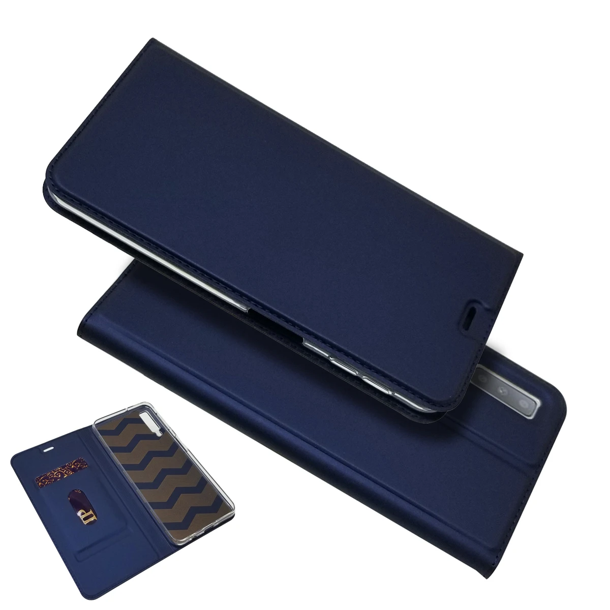 Book Case sFor Samsung Galaxy A7 2018 Luxury Flip Leather Wallet Phone for A750 6.0&quot Soft TPU Cover Hoesjes | Мобильные телефоны