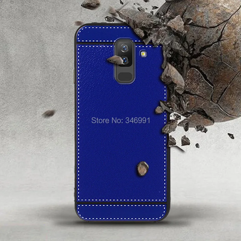 Чехол для Samsung galaxy A6 Plus 2018 SM A605F A605G кожаный мягкий силиконовый чехол + Funda|Бамперы| |