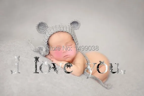 newborn photo props Newborn bonnet with ears detskaya shapka | Детская одежда и обувь