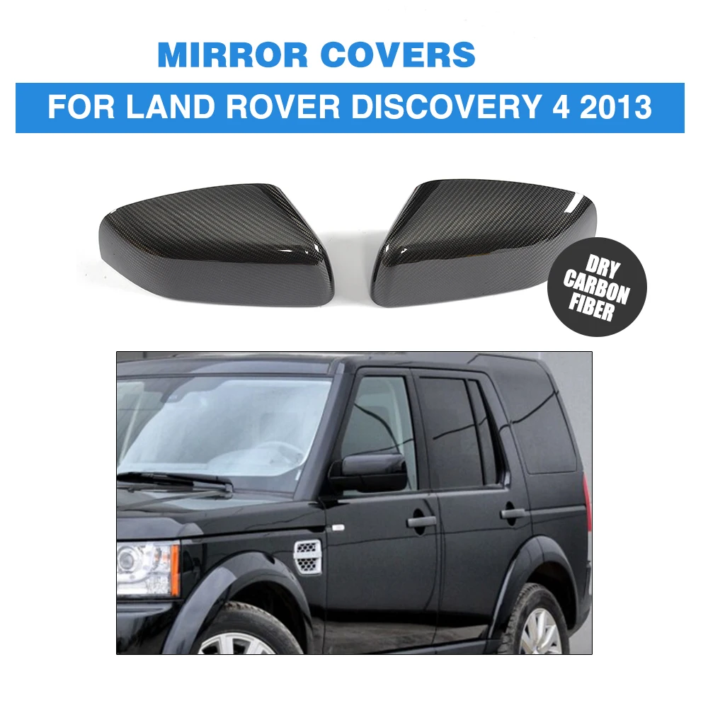 

Чехлы для зеркала заднего вида из сухого углеродного волокна, наклейка на автомобиль для Land Rover Discovery 4 2013, стильный аксессуар