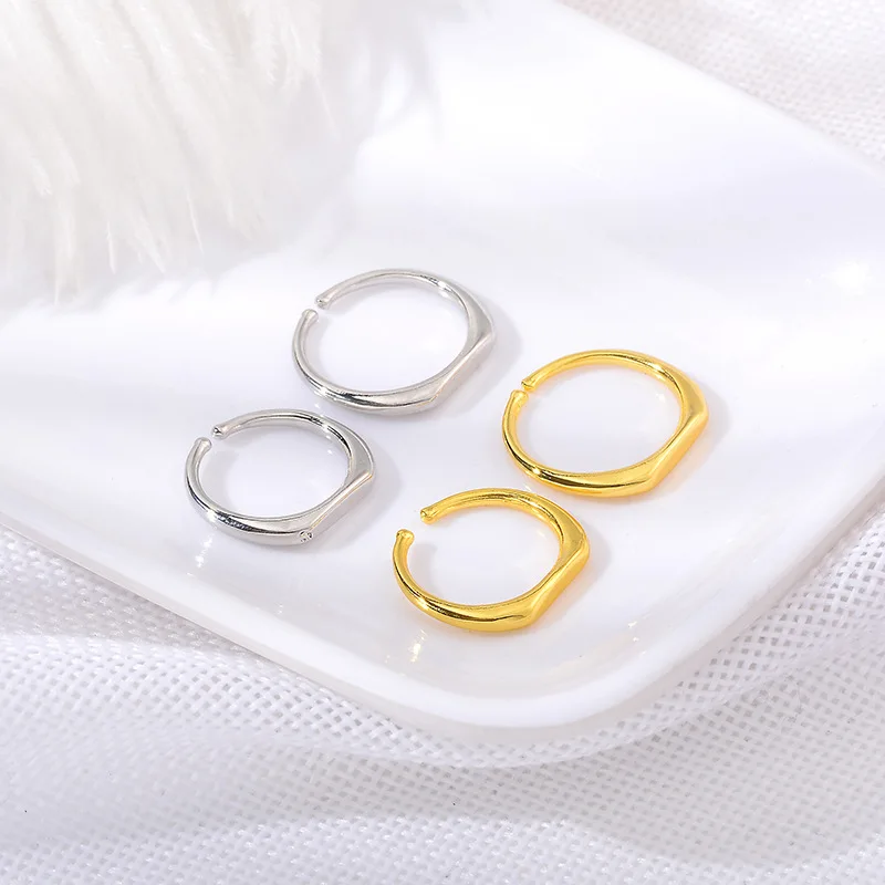 Высококачественное простое модное сверхтонкое маленькое кольцо для пар