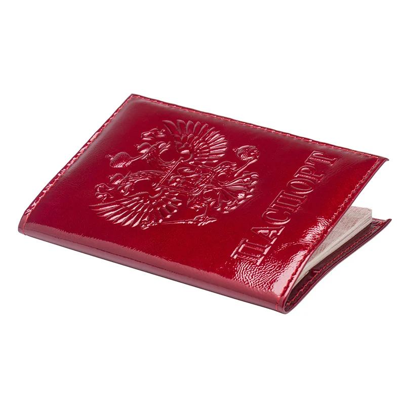 Русская Новинка мягкая 100% натуральная кожа красное масло винтажная Обложка для