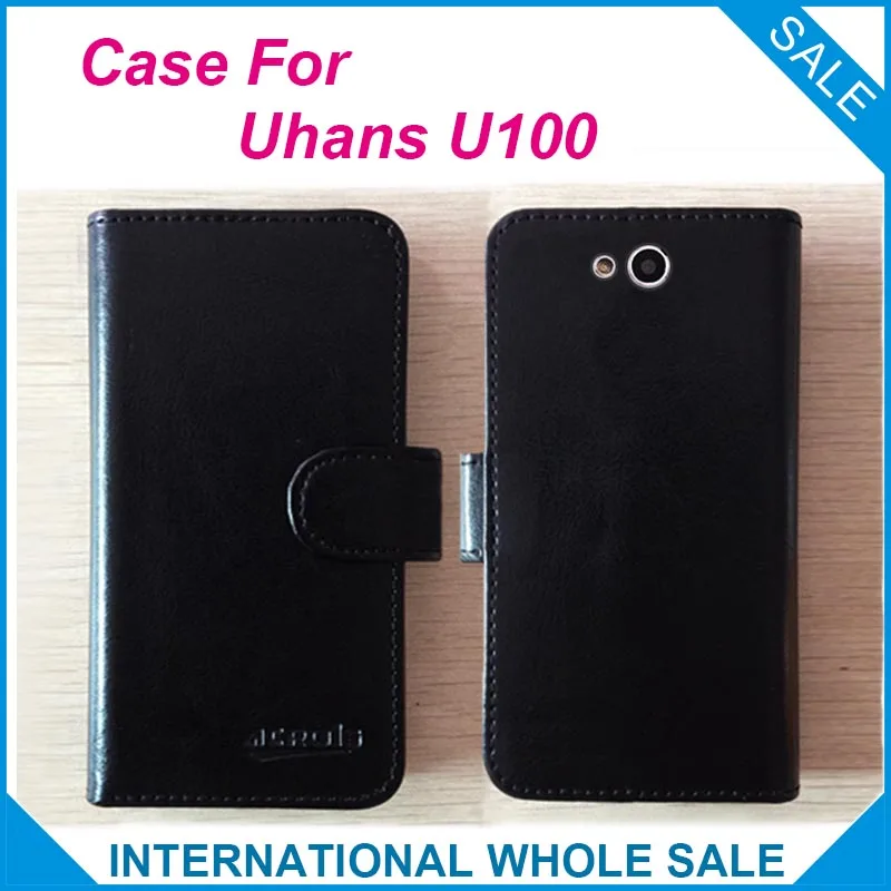 In stock Hot!Uhans U100 Case,6 Colors High Quality  Original Leather Exclusive Cover For Uhans U100 Tracking