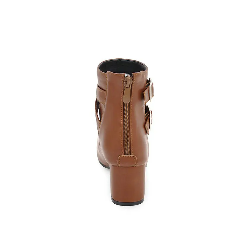 Женские ботинки ESVEVA осенние из искусственной кожи и ПУ на молнии с острым носком