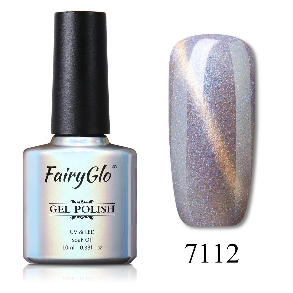 BKMY7112 FairyGlo, 10 мл, гель для ногтей, замачиваемый, УФ, светодиодный, кошачий глаз, Гель-лак для ногтей, магнит, гибридный лак, лаковый гель для ногтей, тиснение, эмалированные чернила - Цвет: BKMY7112