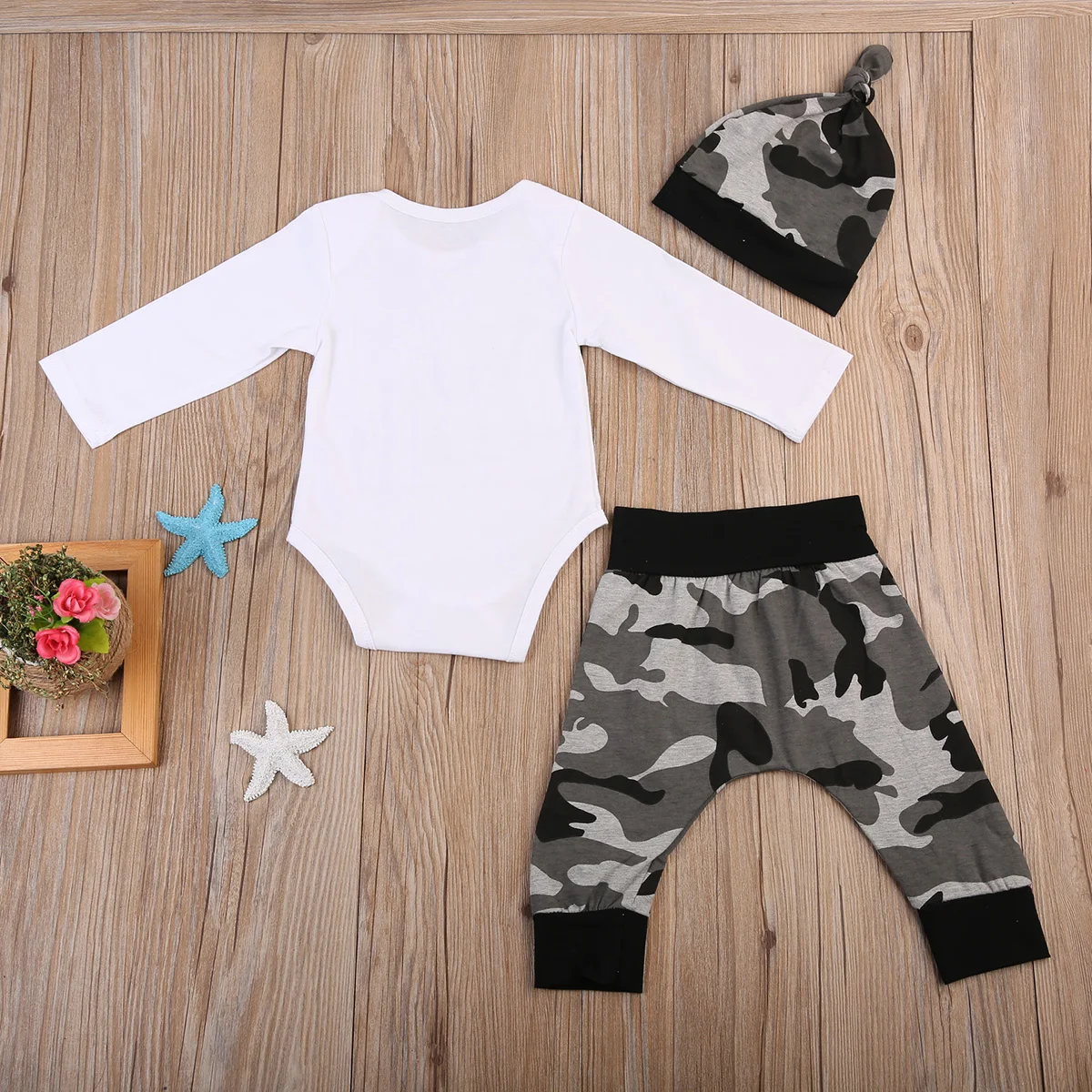 Теплые осенние комплекты одежды из 3 предметов для малышей Детский комбинезон