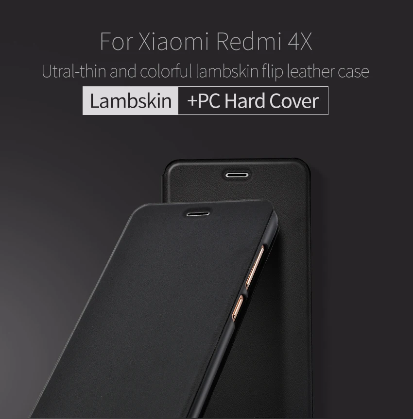 Чехол-книжка TCICPC для Xiaomi Redmi 4X, роскошный тонкий мягкий чехол из искусственной кожи+ жесткий защитный чехол для Redmi 4X Pro, чехол s Coque