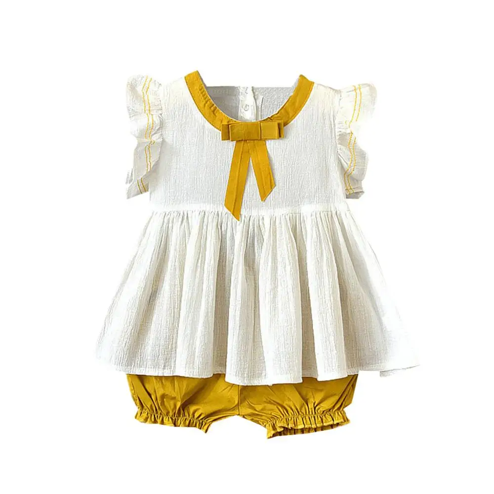 Топы с оборками и принтом + однотонные шорты|Комплекты одежды| |