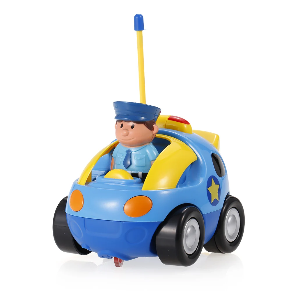 2-канальный Радиоуправляемый мультяшный автомобиль Полиция Электрический с