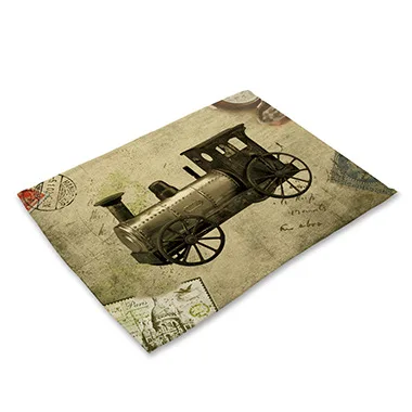 42*32 см мультяшная ретро-салфетка для стола с принтом автомобиля салфетка