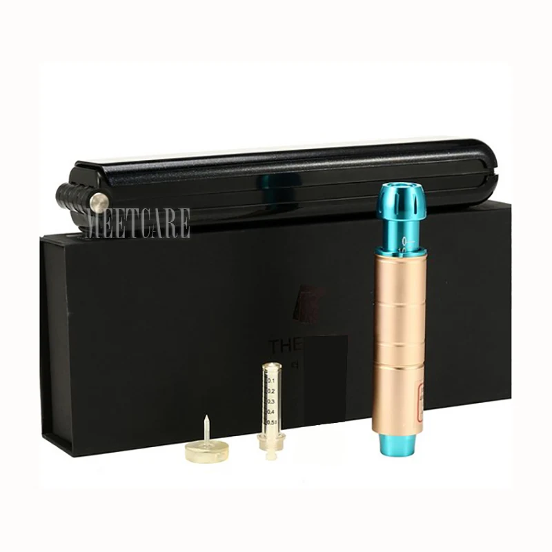 gold 1head 1needle Стабилизатор давления мезо гиалуроновая ручка Verstuiver мезо пистолет инъекции Thesera ручка Hyaluronzuur ручка против морщин подъема губ - Номер модели: gold 1head 1needle