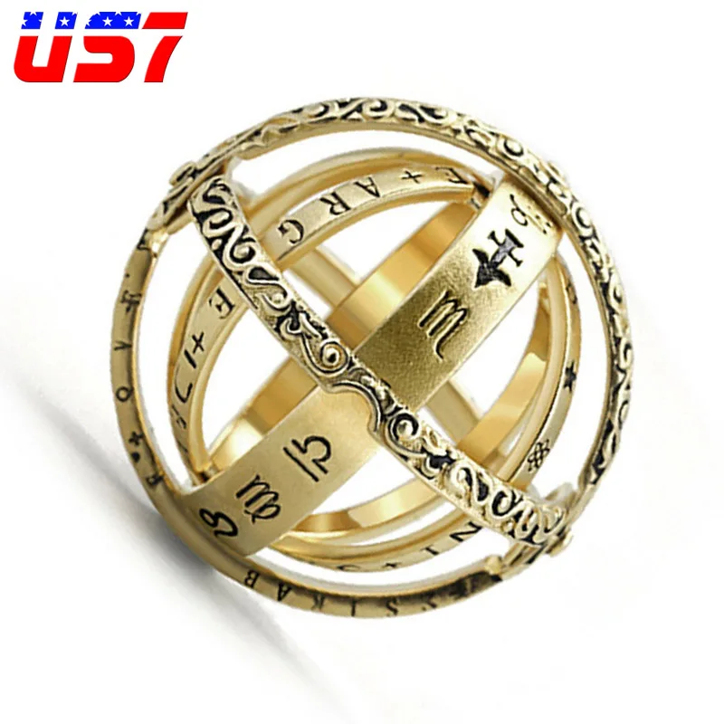 US7 любовь ожерелье для пар Вселенная астрономическая сфера шар латунные подвески