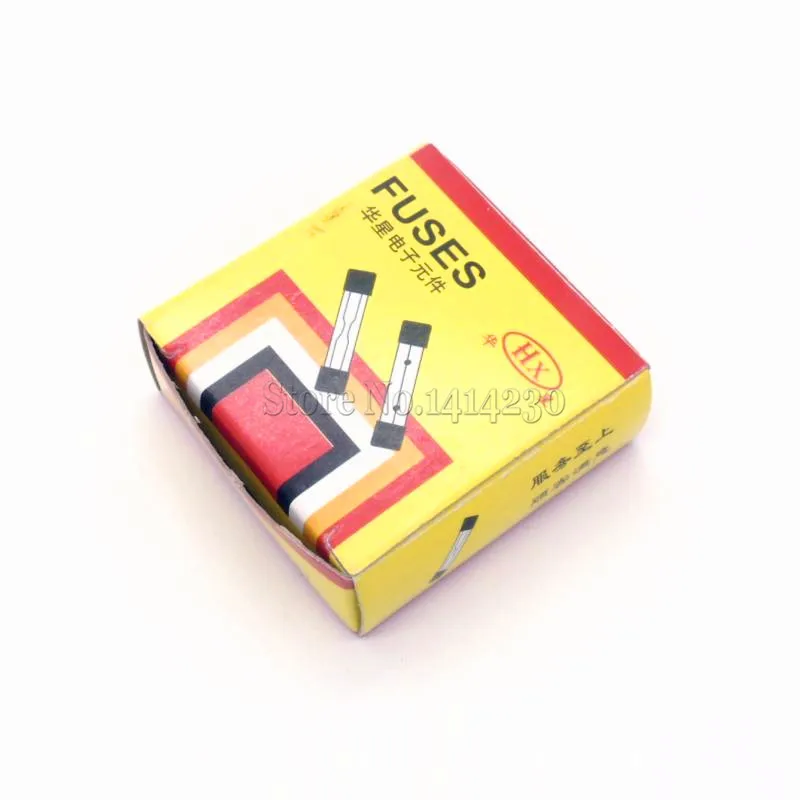 Быстровыдувные стеклянные трубные предохранители в ассортименте 100 шт. 5 мм х 20