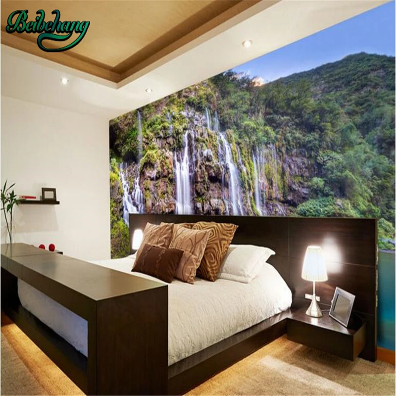 Beibehang Dreams Taoyuan World внешний ландшафт горы водопад фон для телевизора большие